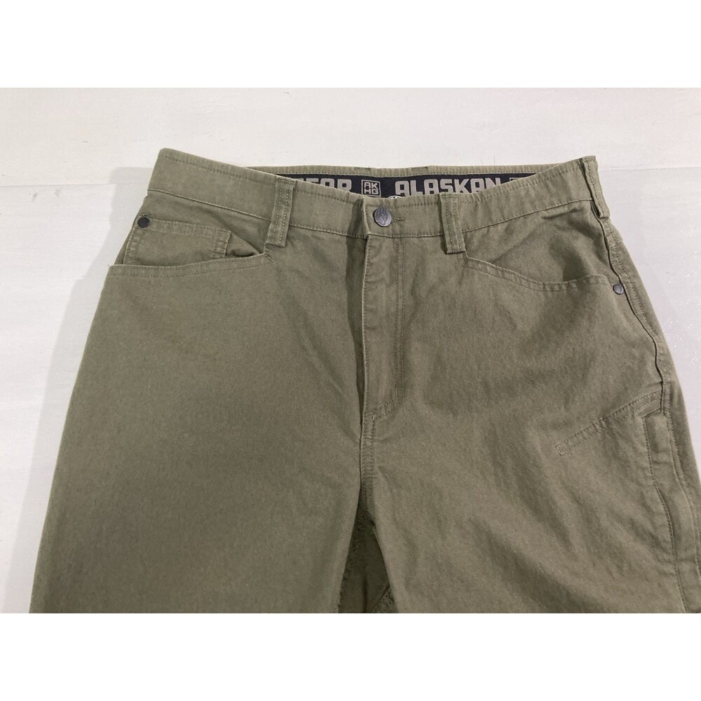 AKHG Alaskan Hardgear Pants Womens 10L Green Stone Run Relaxed 7 Pocket - Picture 6 of 15